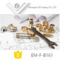 EM-F-B161 NPT union brass pipe fitting with hex nut